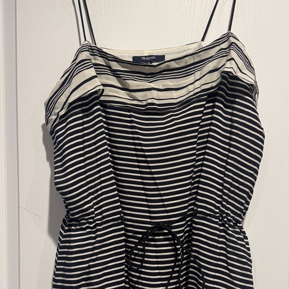 Madewell Black and White Striped Mini Dress - Picture 3 of 8